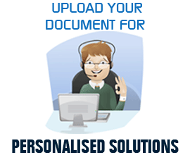 Upload your Documents for Personalised Soultions